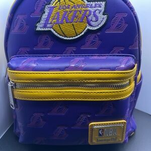 NBA Lakers Kids Backpack in Purple and Gold
